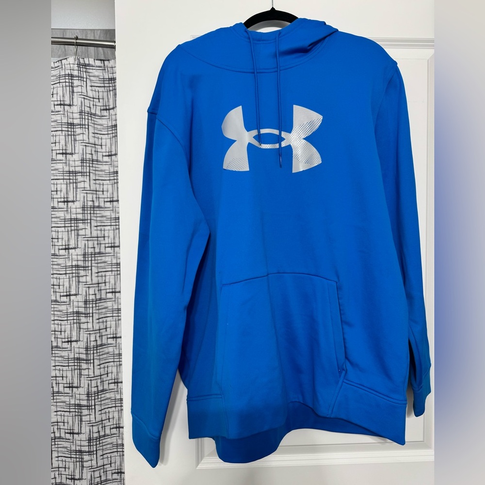Mens Under Armour Fleece Big Logo Hoodie, size 2XL